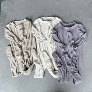 Bundle of 3 Kyte Baby Footed Pajamas